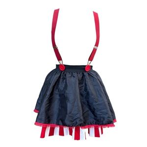 Spirit Pirate/Can-Can/Harley Quinn Sz Small w/suspenders Black/Red/White mini